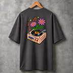 Camiseta Estampada Oversized - Vinil
