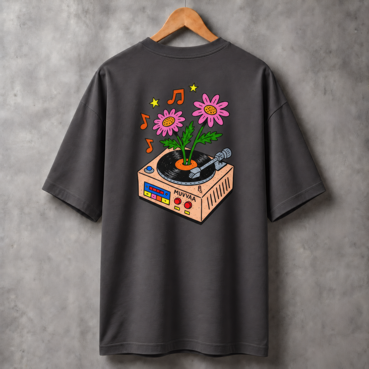 Camiseta Estampada Oversized - Vinil