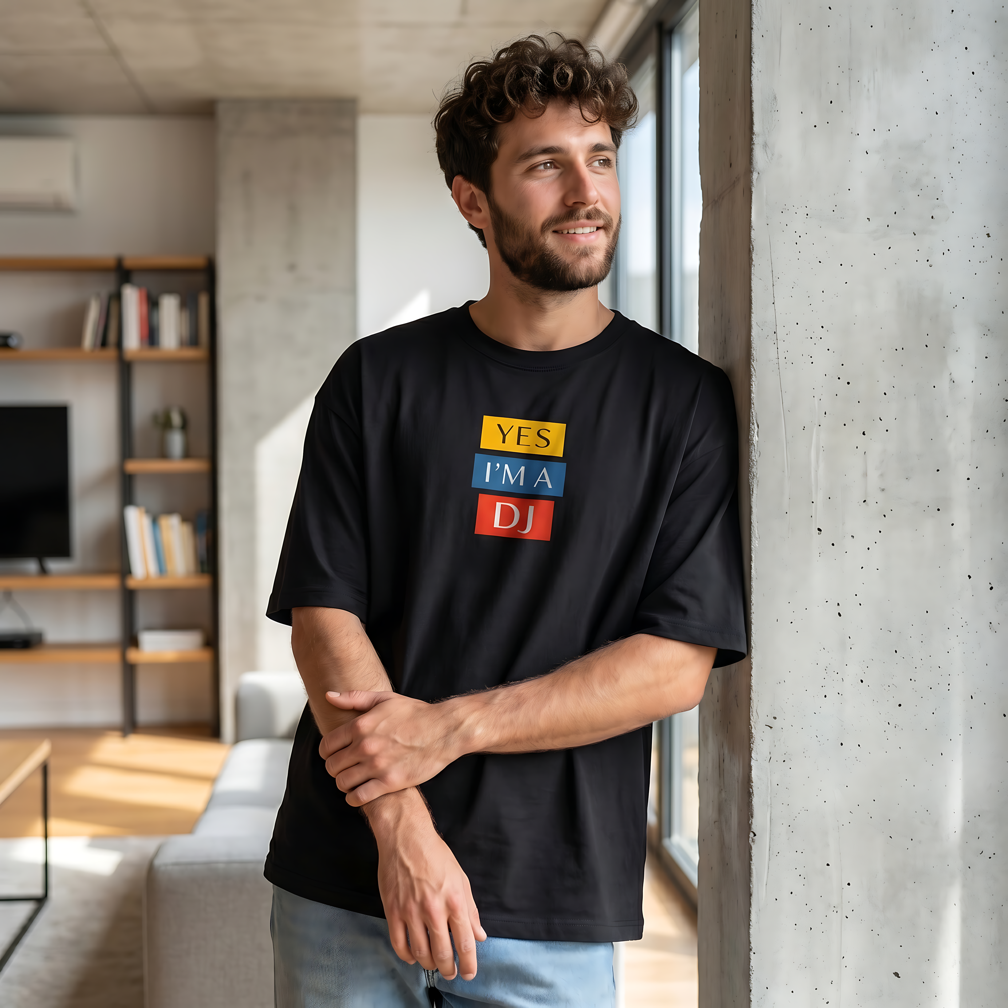 Camiseta Estampada Oversized - YES!