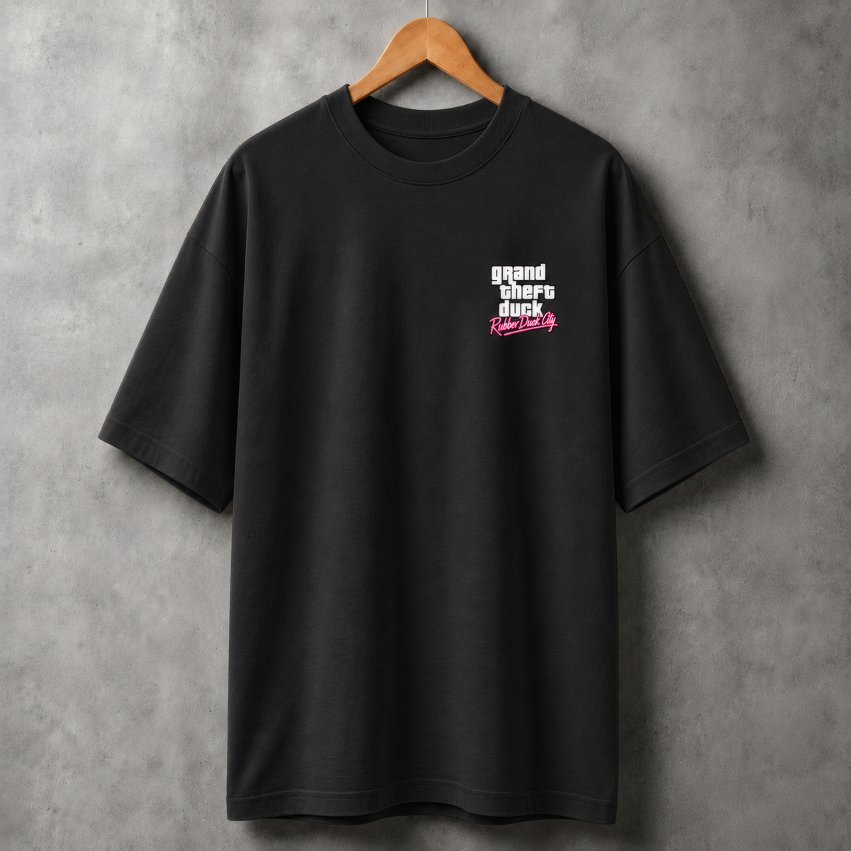 Camiseta Estampada Oversized - Rubber Duck City