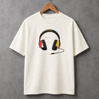 Camiseta Estampada Premium - Bauhaus Headphones