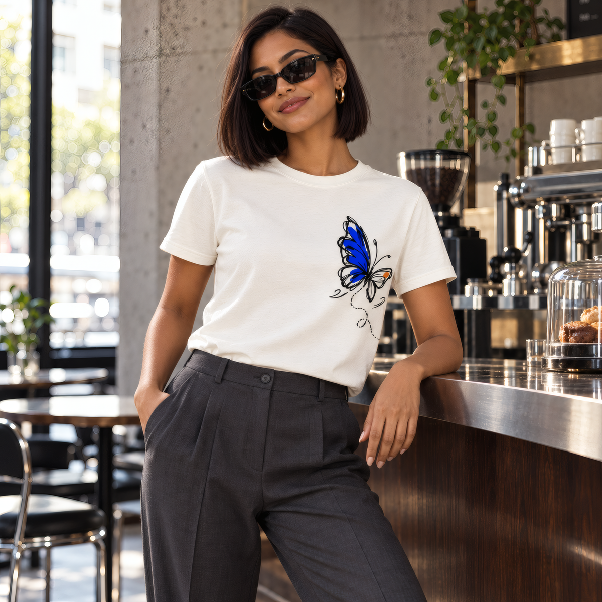 Camiseta Estampada Premium - Borboleta