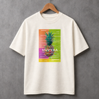 Camiseta Estampada Premium - Glitched Pineapple
