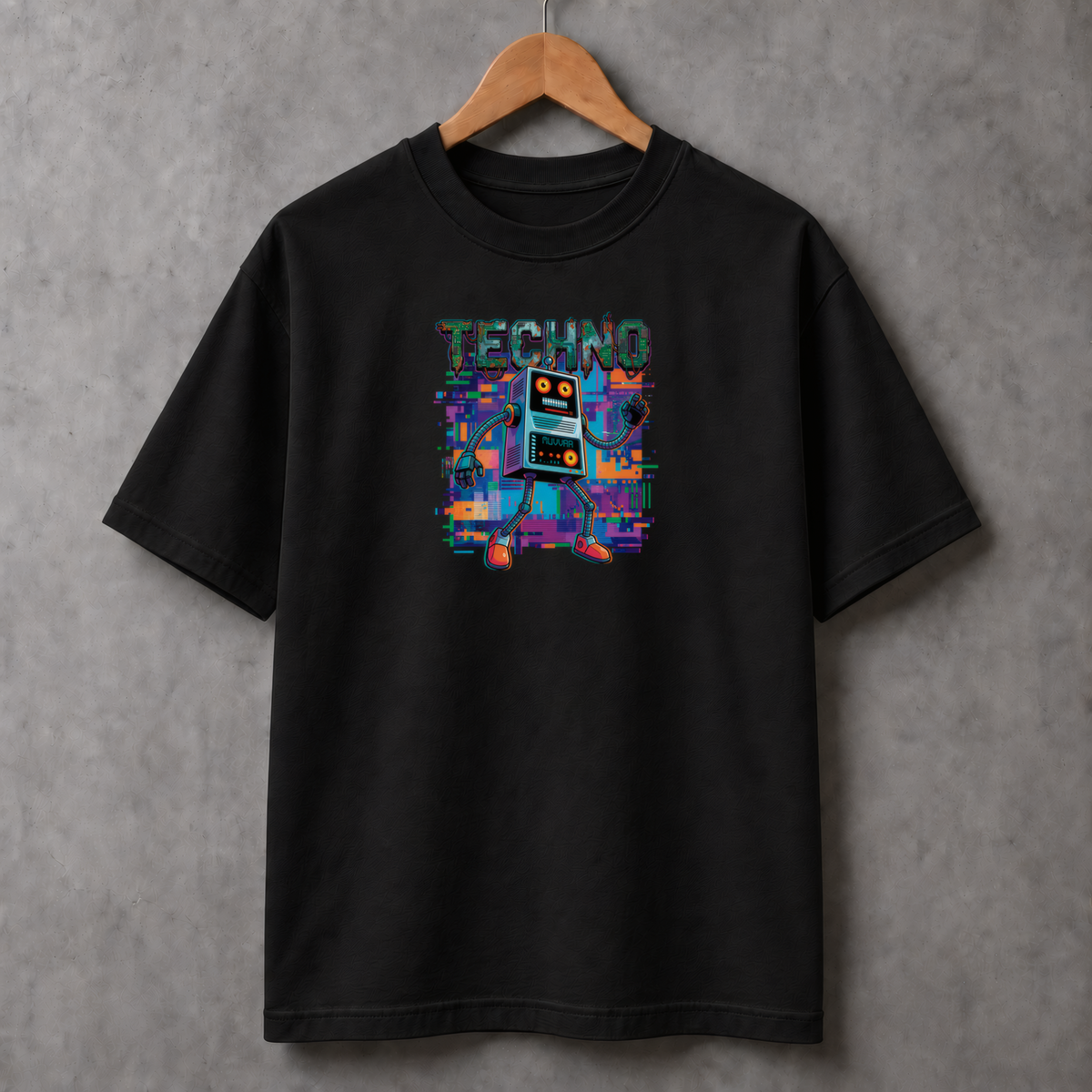 Camiseta Estampada Premium - Techno Robot