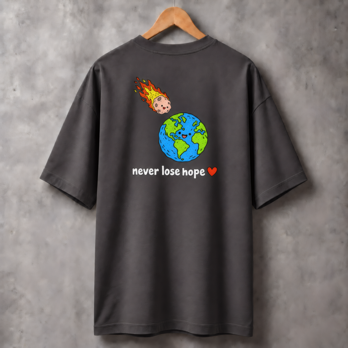 Camiseta Estampada Oversized - Hope