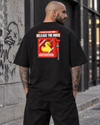 Camiseta Estampada Oversized - Rubber Duck Emergency