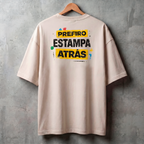 Camiseta Estampada Oversized - Atrás