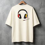 Camiseta Estampada Oversized - Bauhaus Headphones