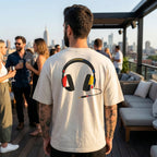 Camiseta Estampada Oversized - Bauhaus Headphones