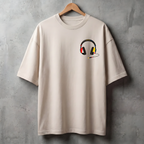 Camiseta Estampada Oversized - Bauhaus Headphones