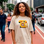 Camiseta Estampada Oversized - Bauhaus Telephone
