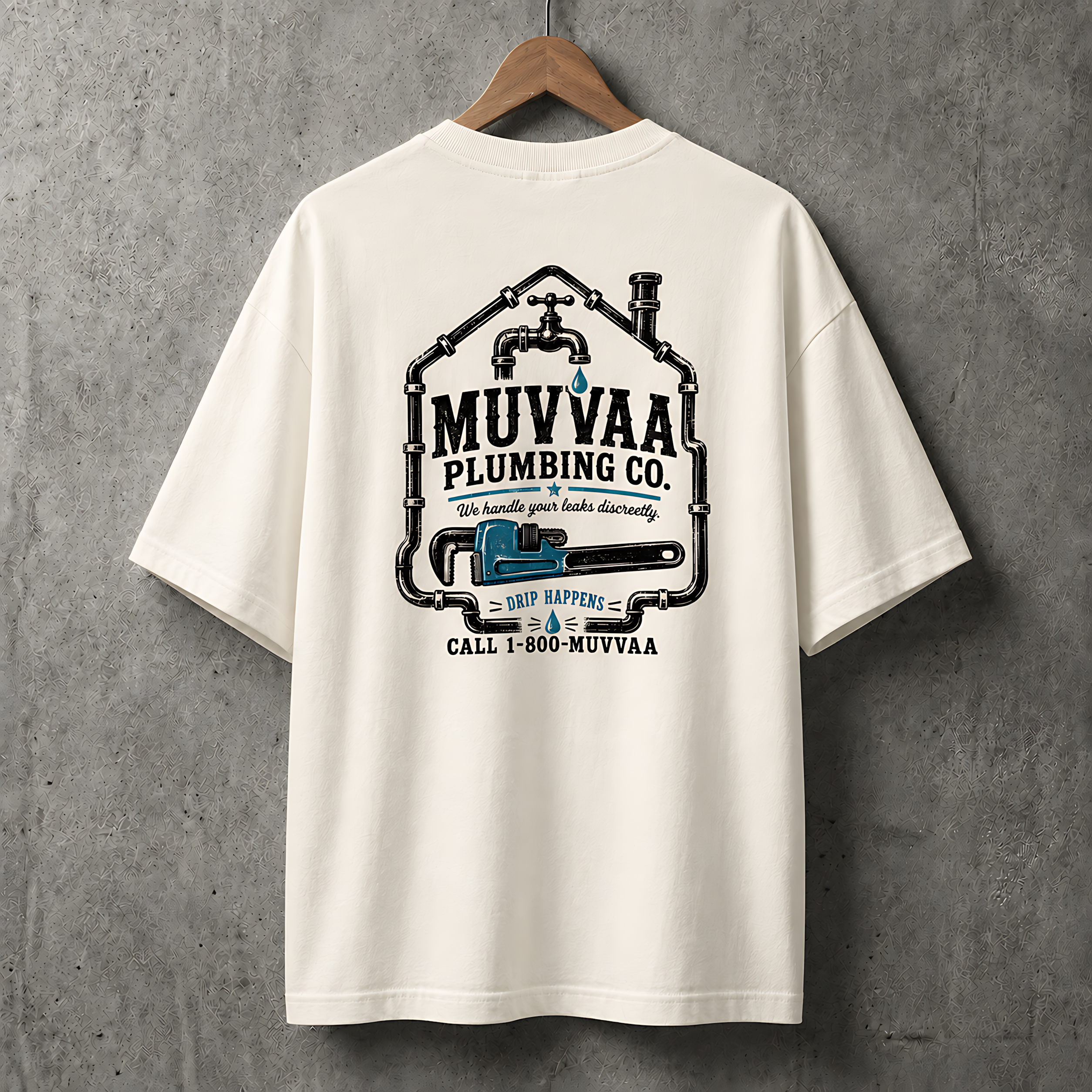 Camiseta Estampada Oversized - Plumbing