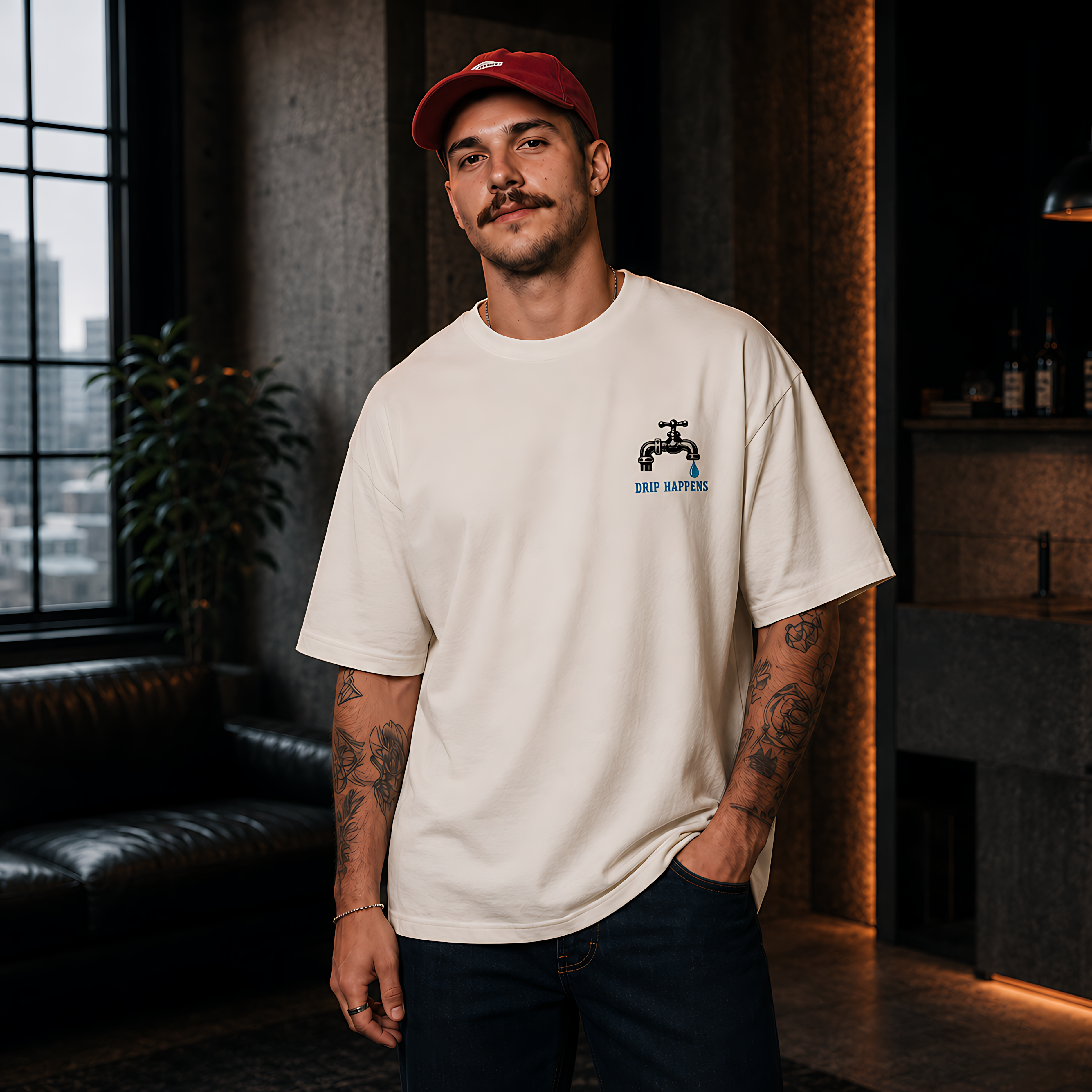 Camiseta Estampada Oversized - Plumbing