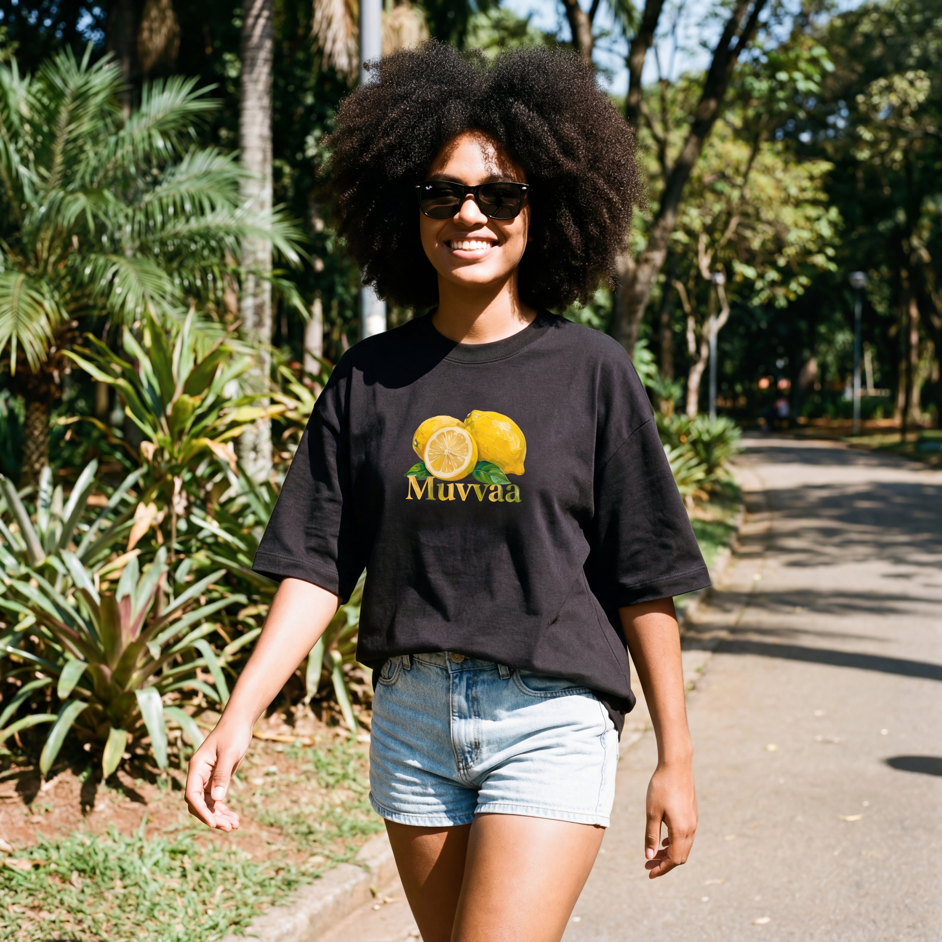 Camiseta Estampada Oversized Lemon