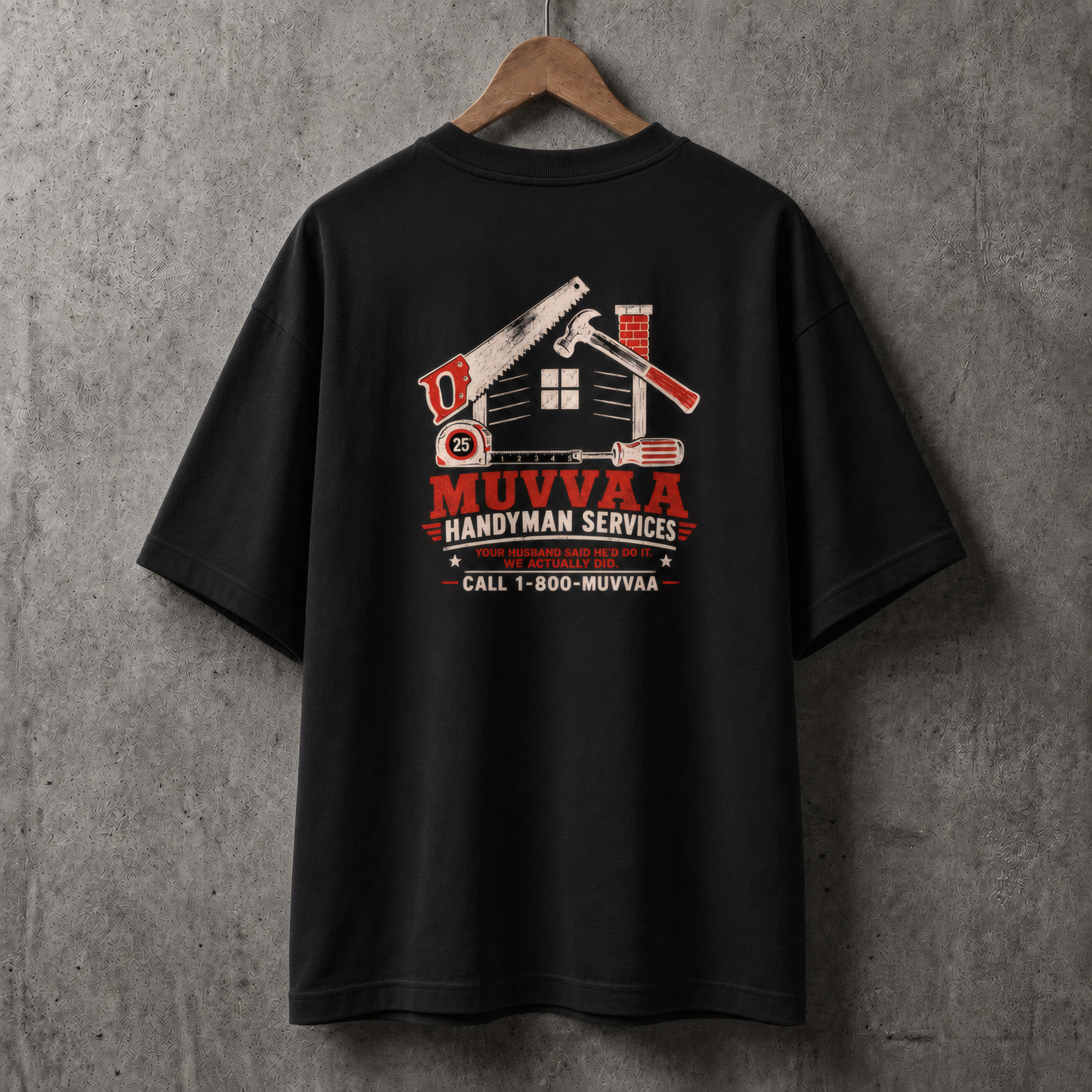 Camiseta Estampada Oversized - Handyman