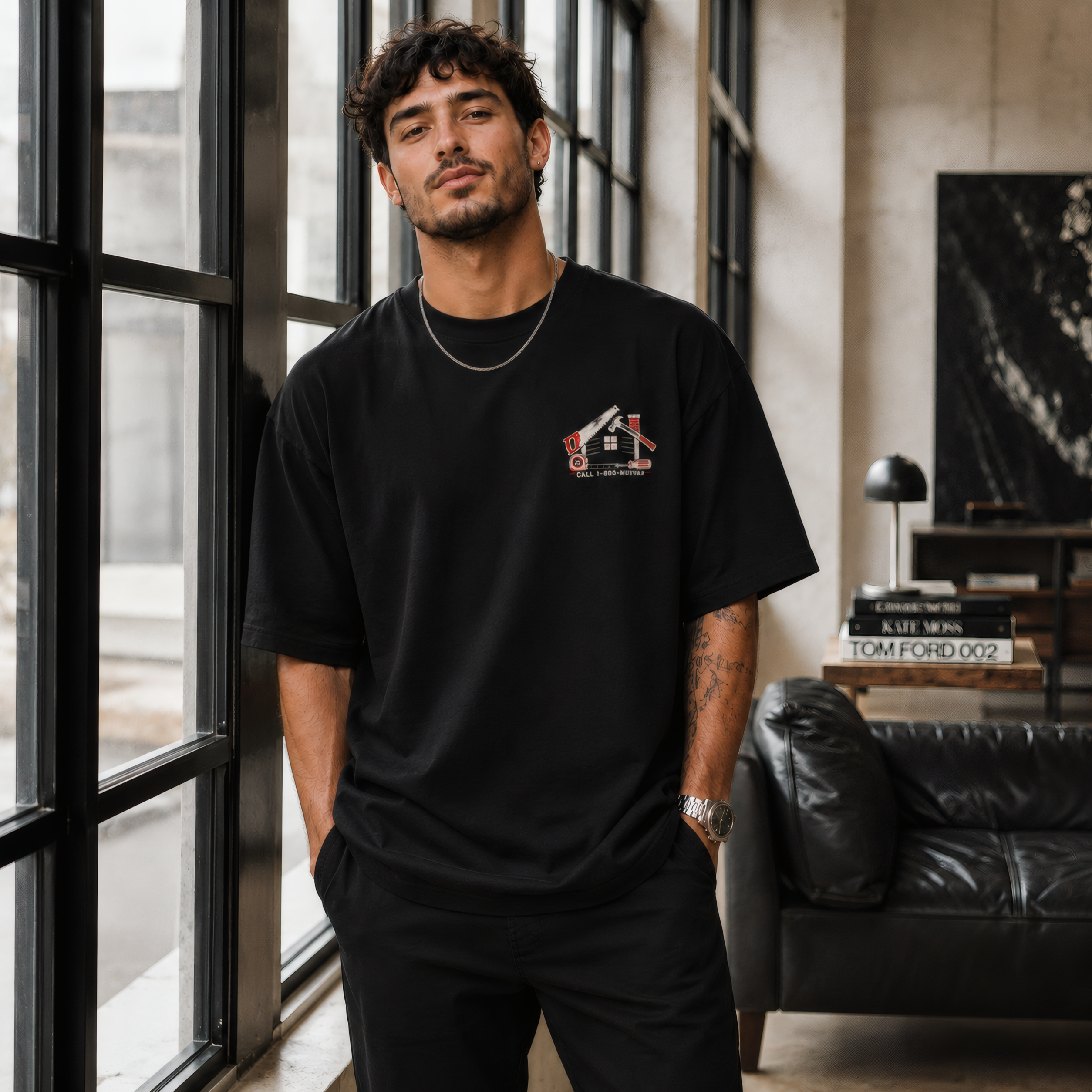 Camiseta Estampada Oversized - Handyman