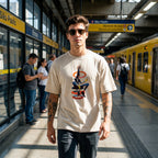 Camiseta Estampada Oversized Clown