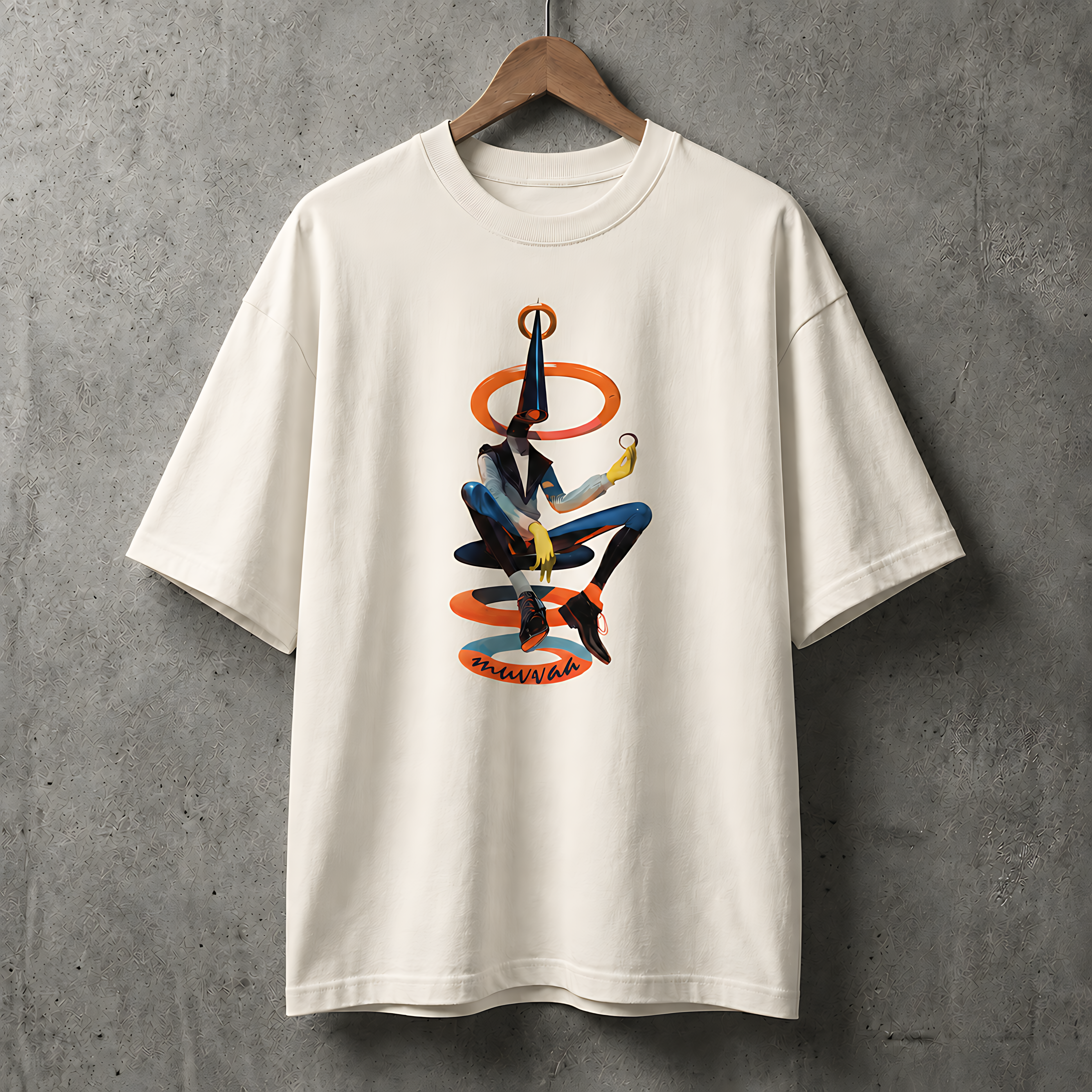 Camiseta Estampada Oversized Clown