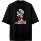 Camiseta Estampada Oversized Colagem