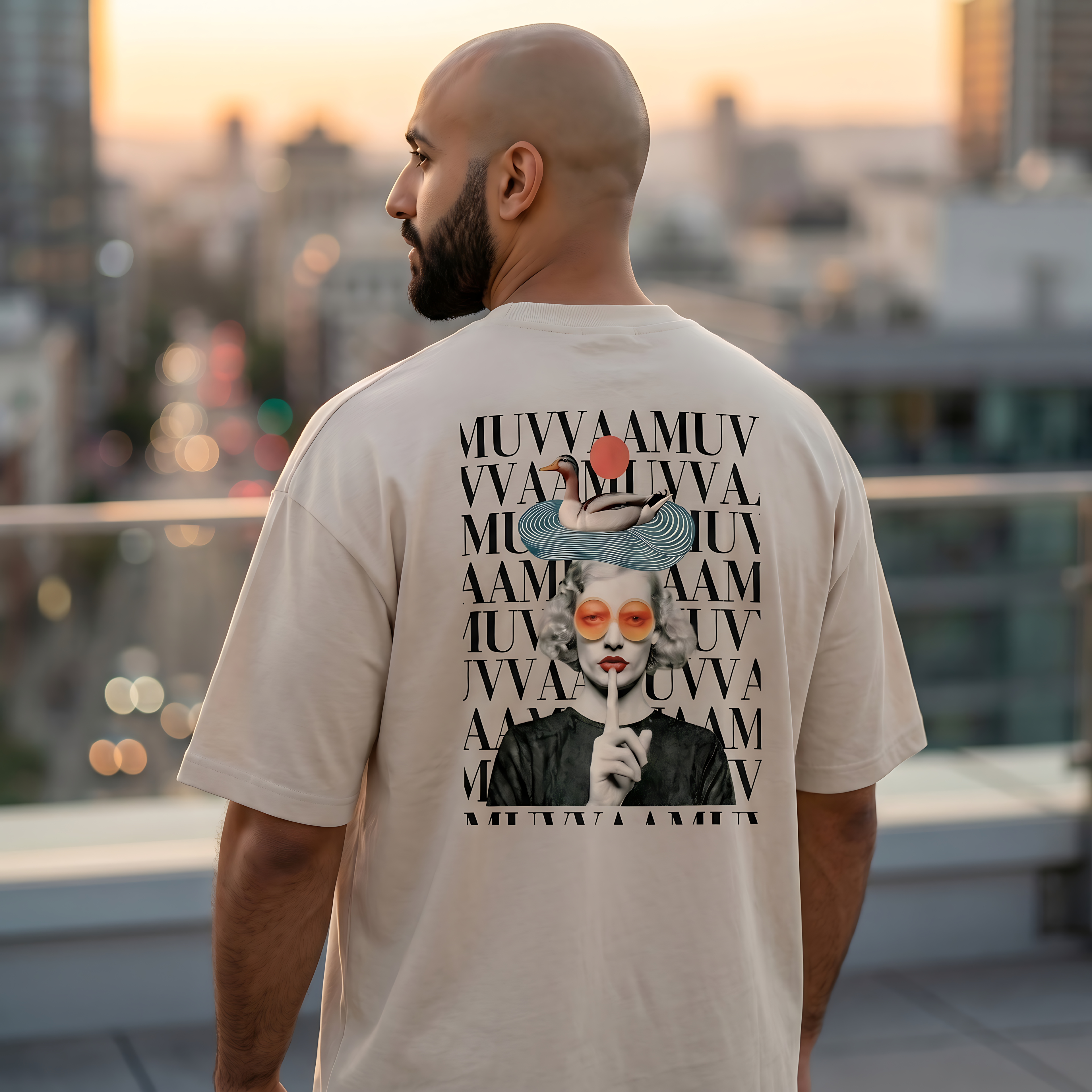 Camiseta Estampada Oversized Cover
