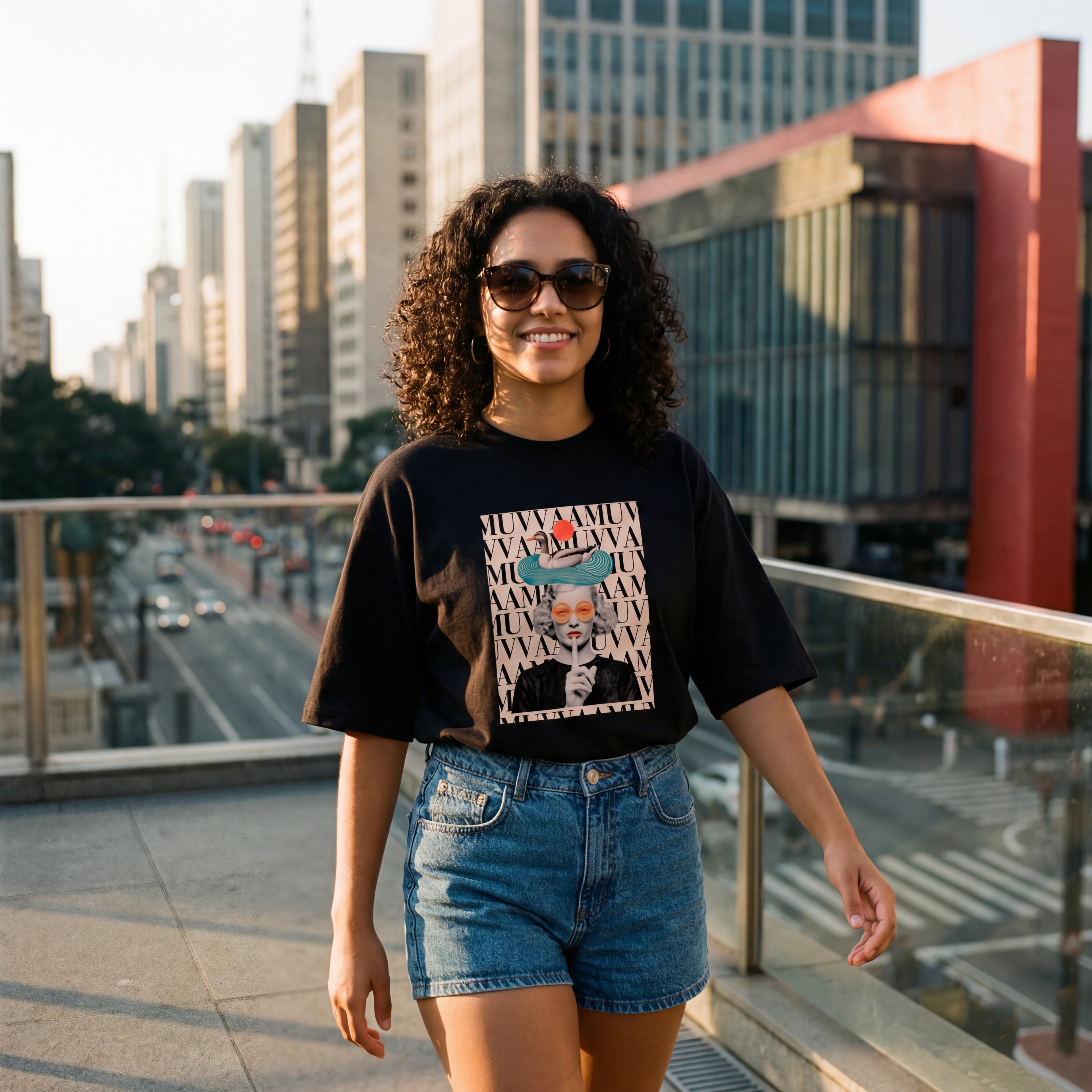 Camiseta Estampada Oversized Cover