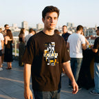 Camiseta Estampada Oversized Croqui