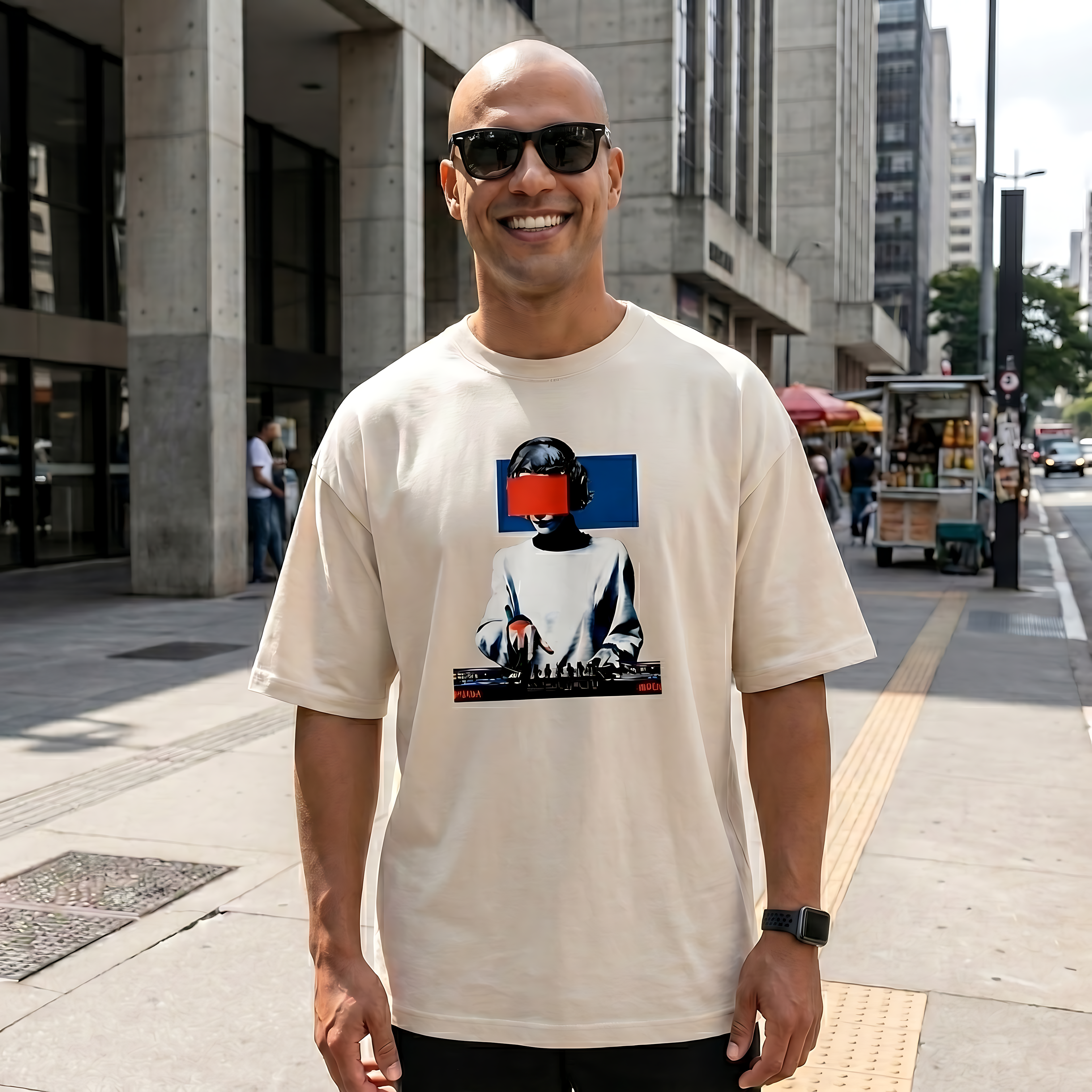 Camiseta Estampada Oversized DJ
