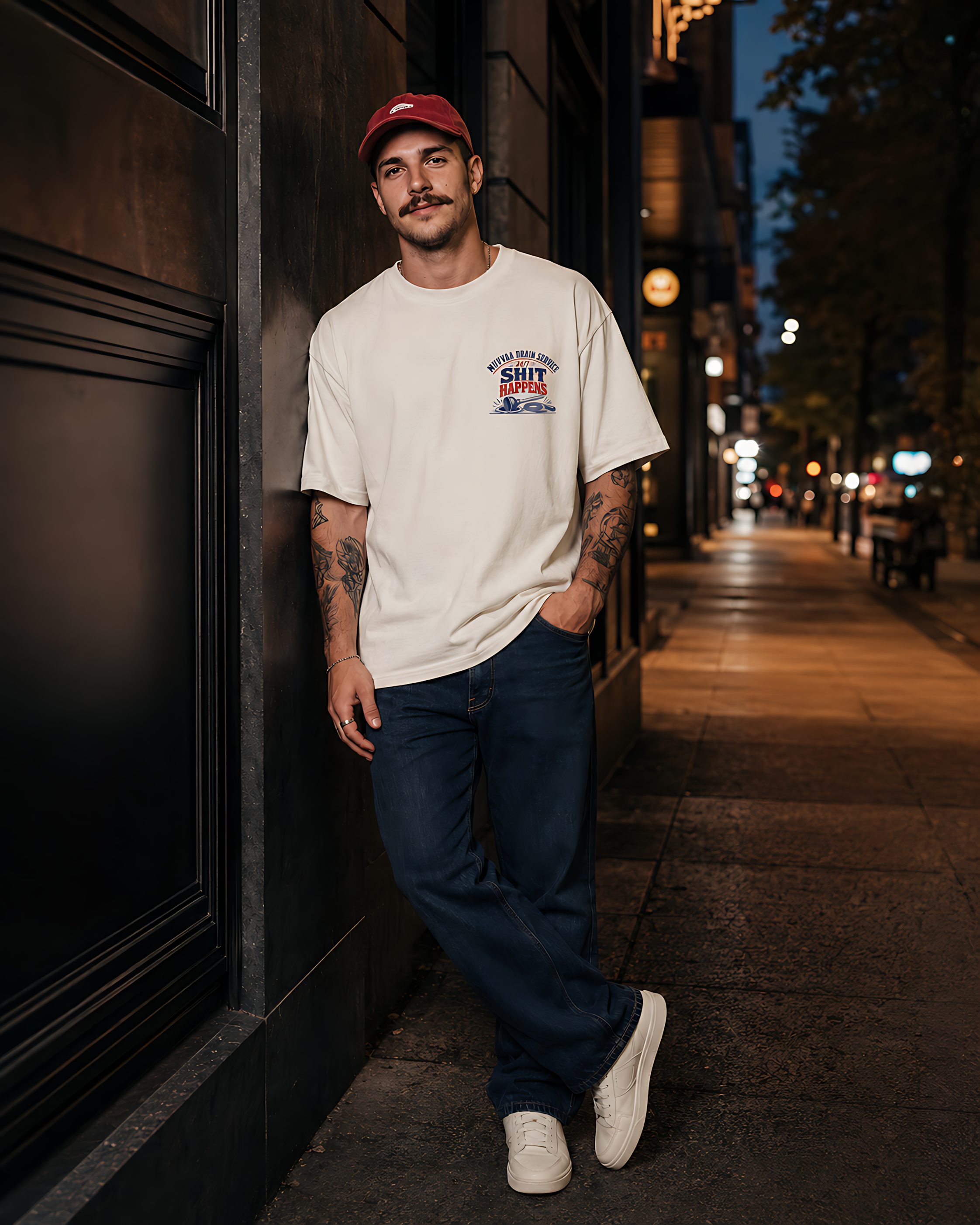 Camiseta Estampada Oversized - Drain