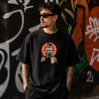 Camiseta Estampada Oversized Drinking Milk