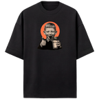 Camiseta Estampada Oversized Drinking Milk