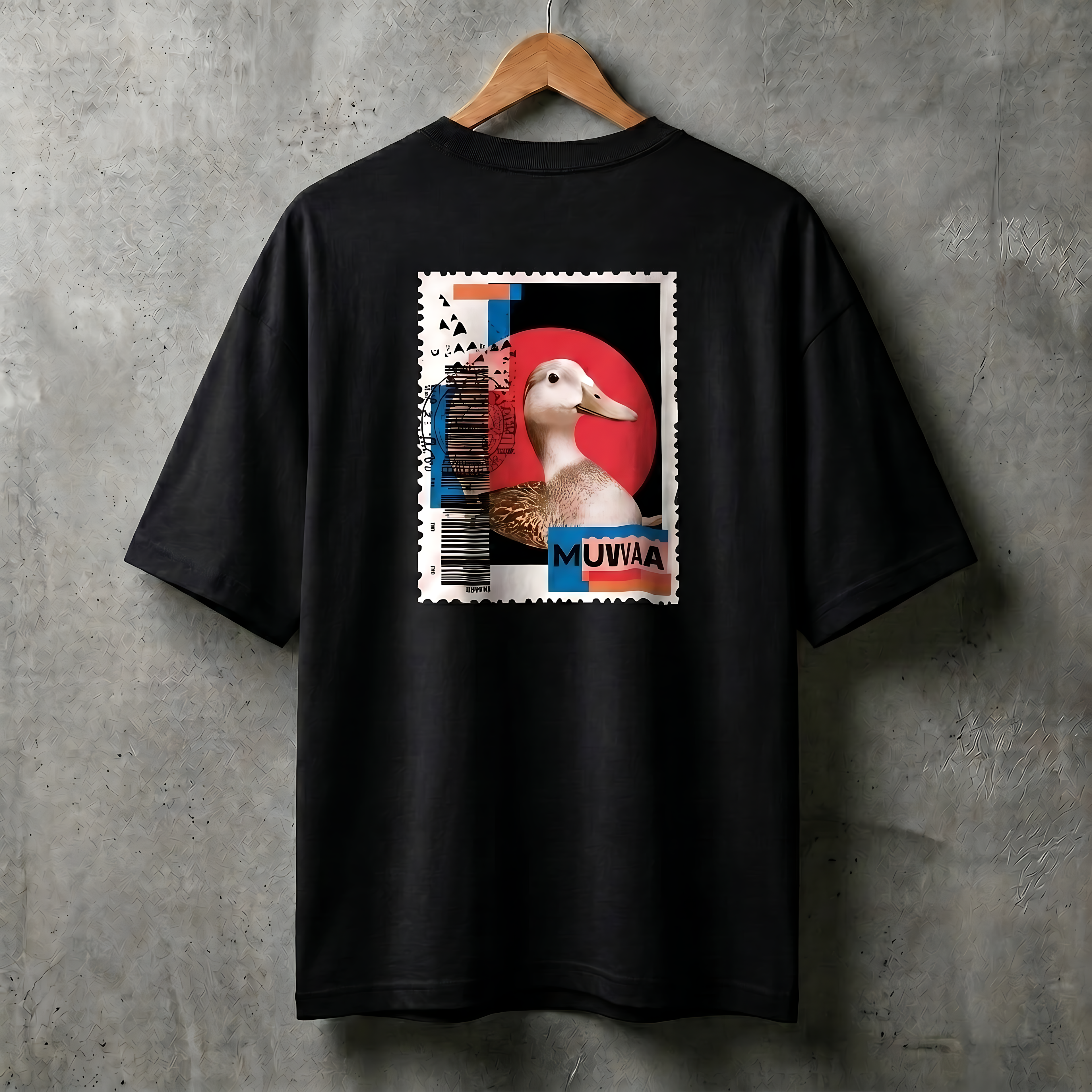 Camiseta Estampada Oversized Duck Stamp