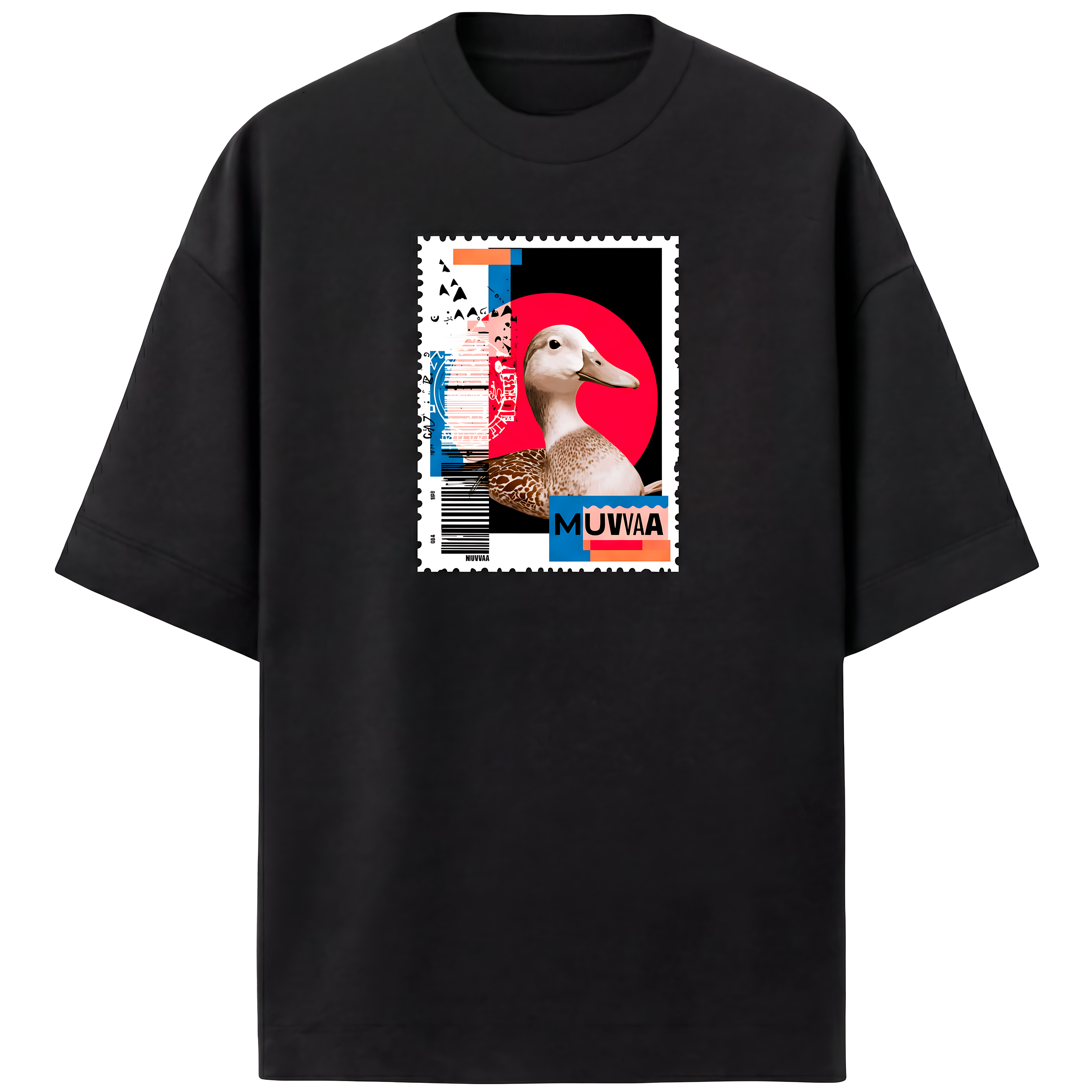 Camistea Estampada Oversized Duck Stamp