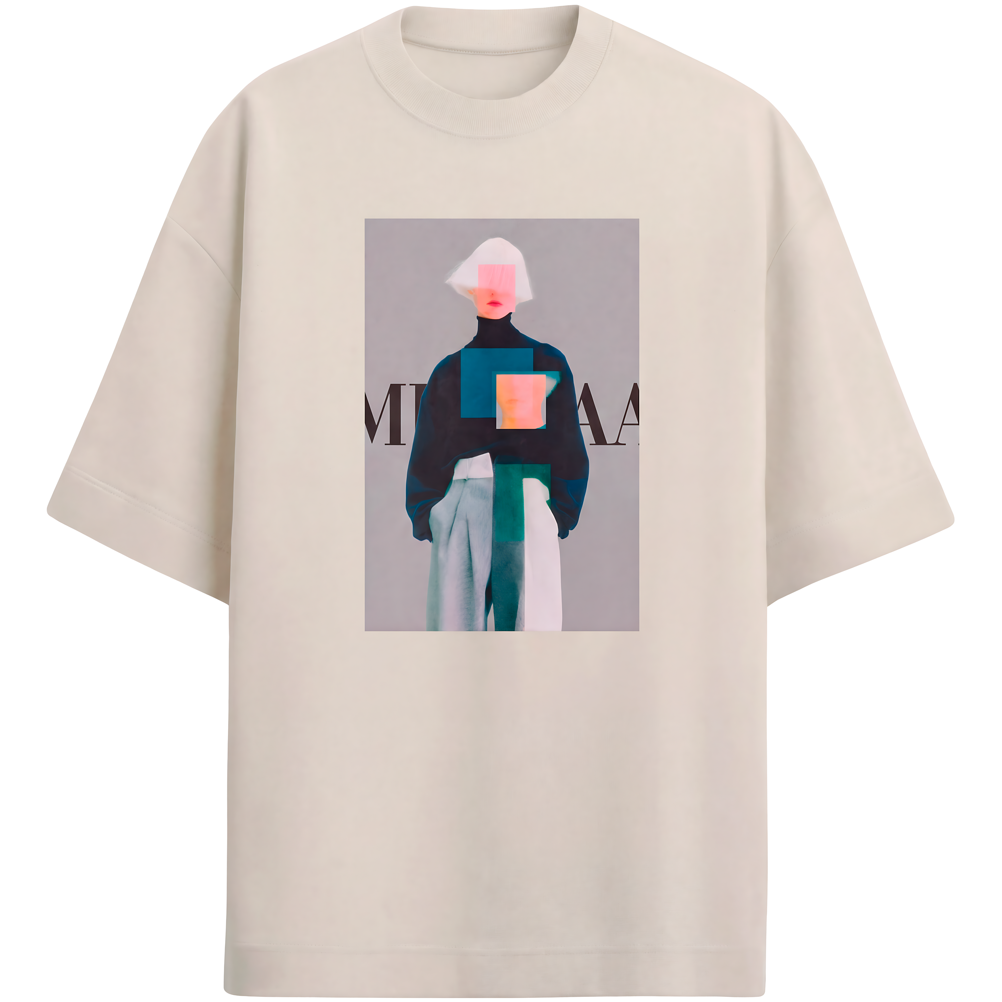 Camiseta Estampada Oversized Editorial