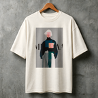 Camiseta Estampada Oversized Editorial