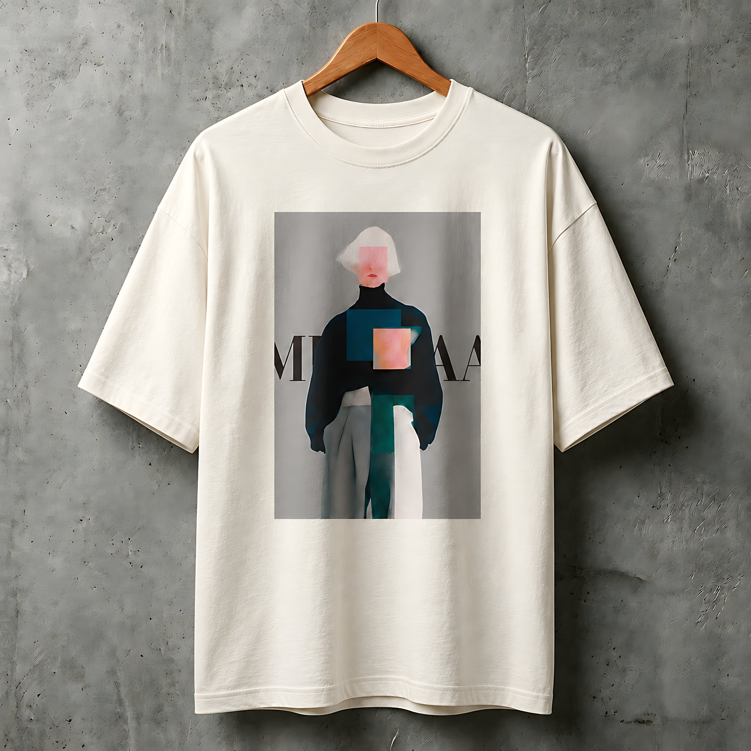 Camiseta Estampada Oversized Editorial