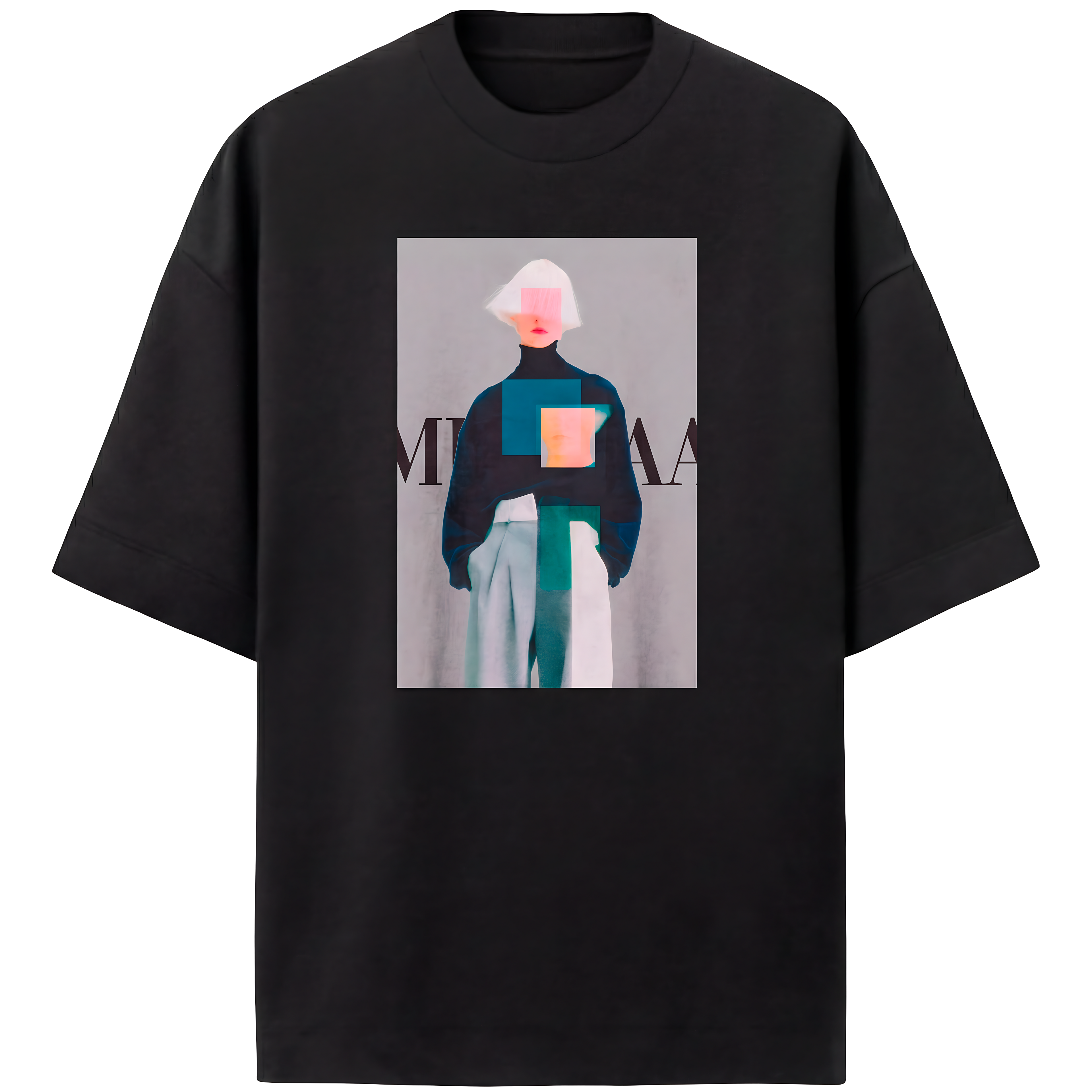 Camiseta Estampada Oversized Editorial