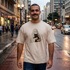 Camiseta Estampada Oversized Ghost