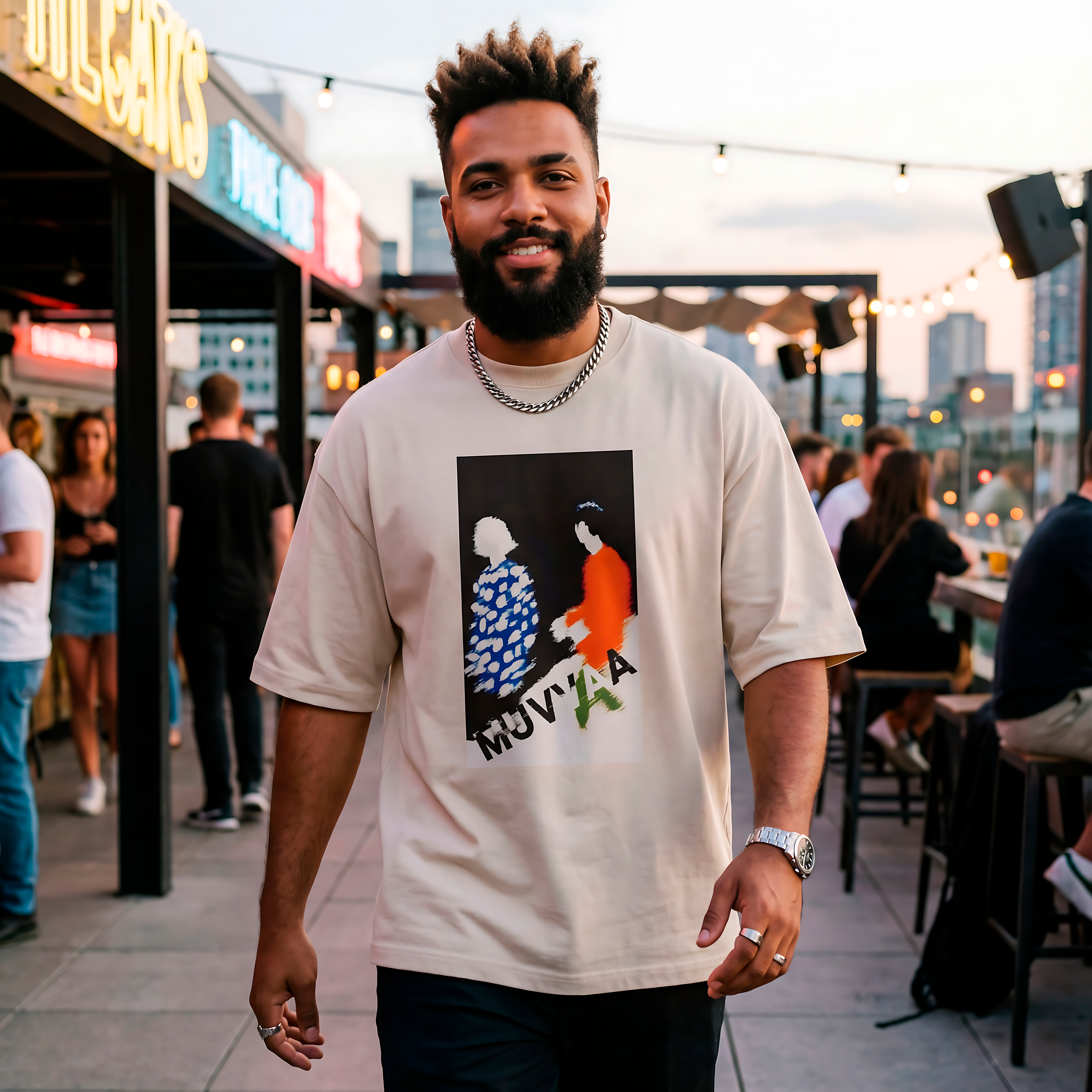 Camiseta Estampada Oversized Going