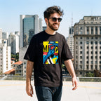 Camiseta Estampada Oversized Hands