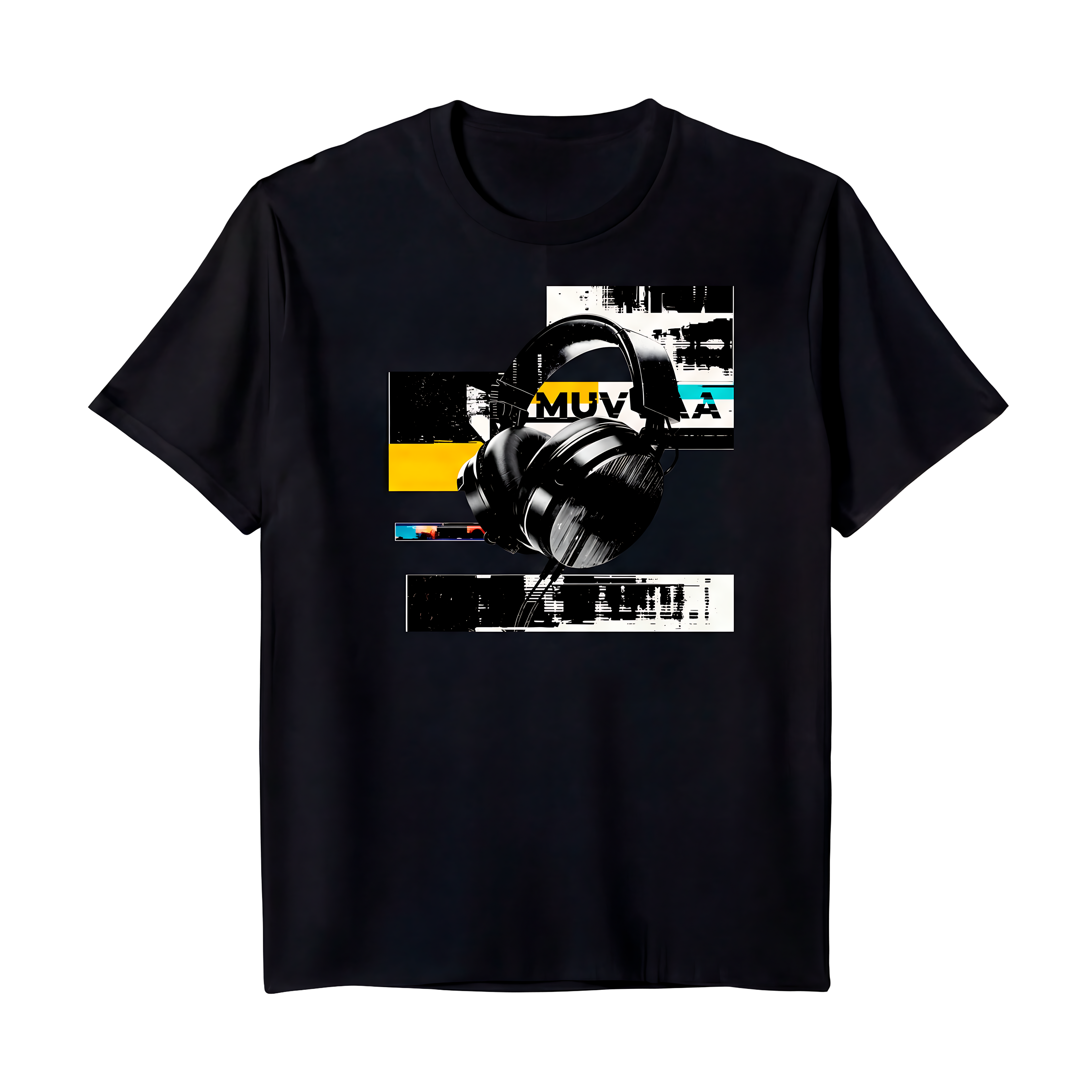 Camiseta Estampada Premium Headphones