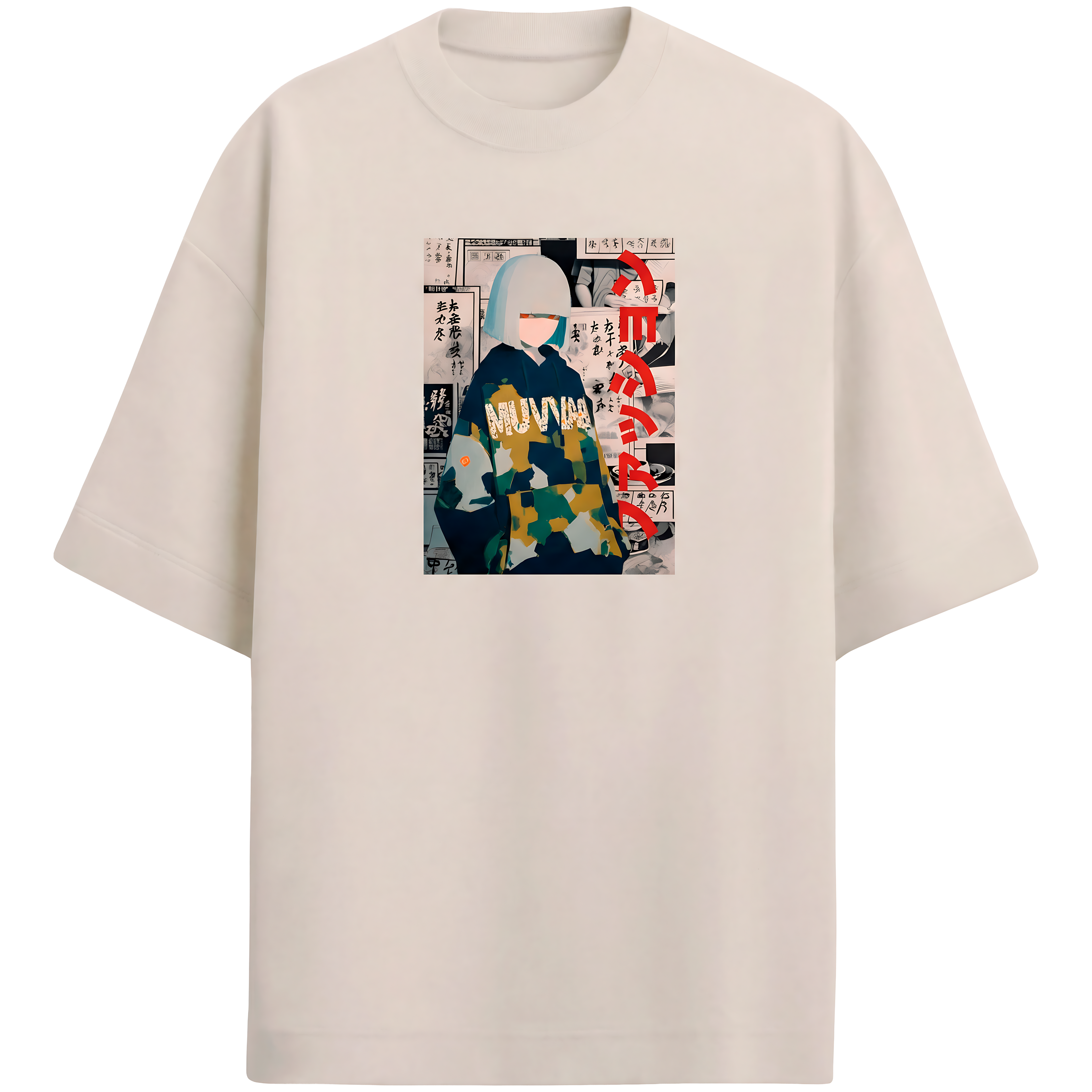 Camiseta Estampada Oversized Japanese Fashion