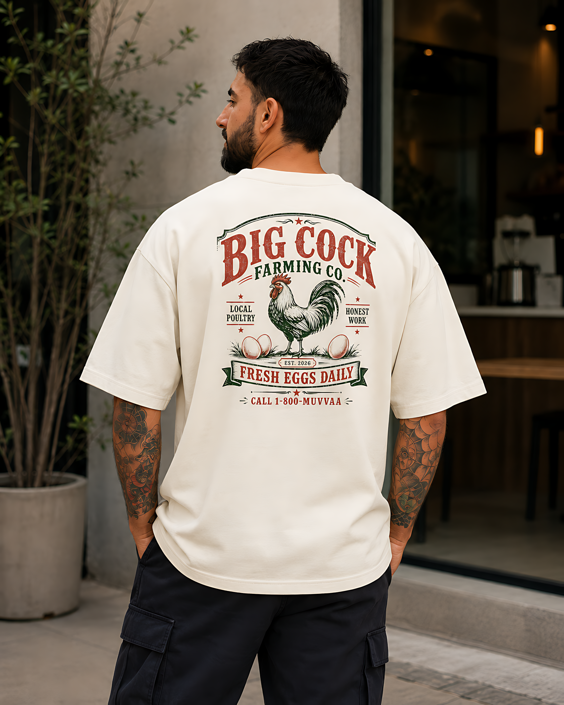 Camiseta Estampada Oversized - Le Coq