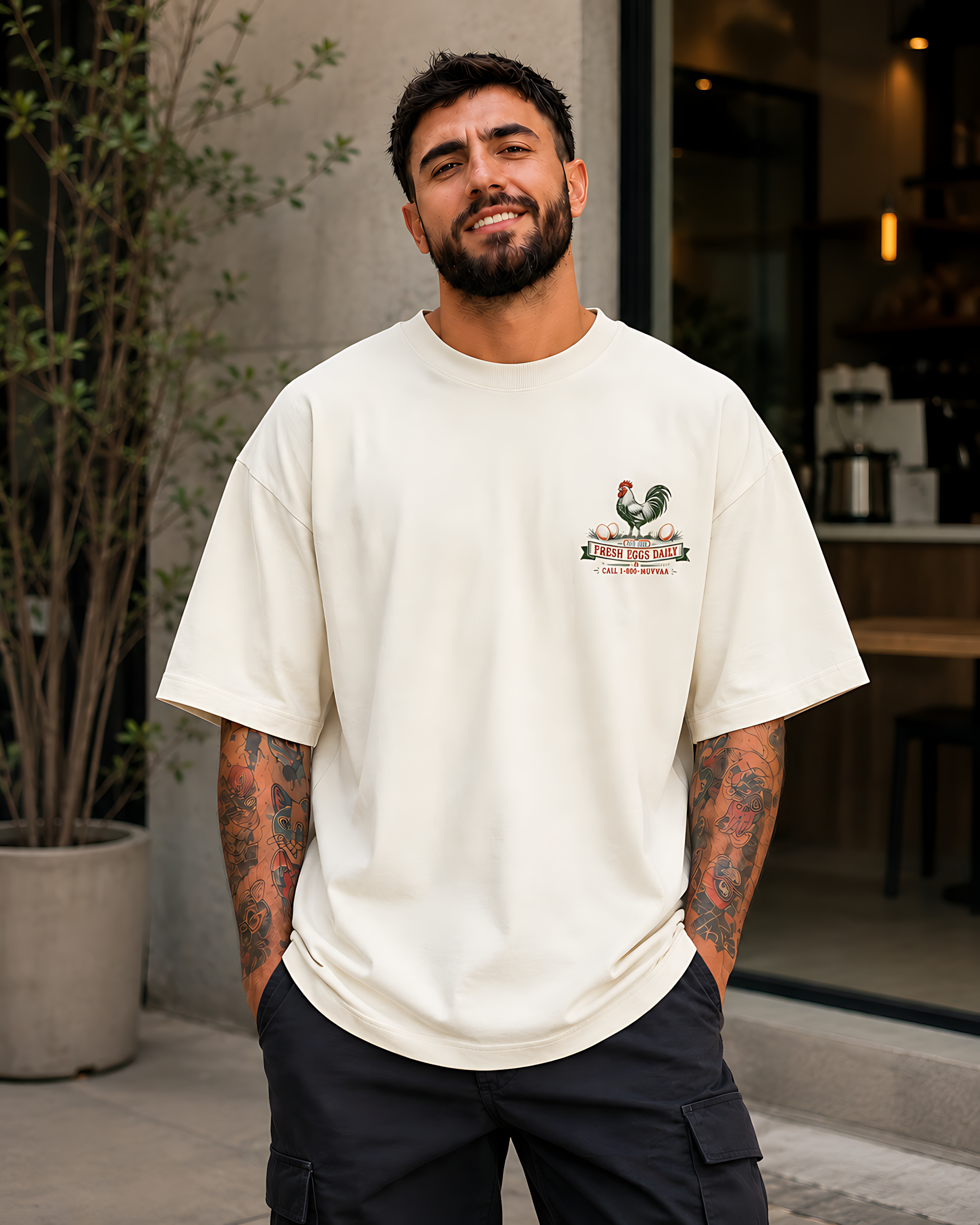 Camiseta Estampada Oversized - Le Coq