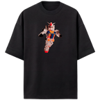 Camiseta Estampada Oversized Mini Gundam
