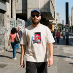 Camistea Estampada Oversized Duck Stamp