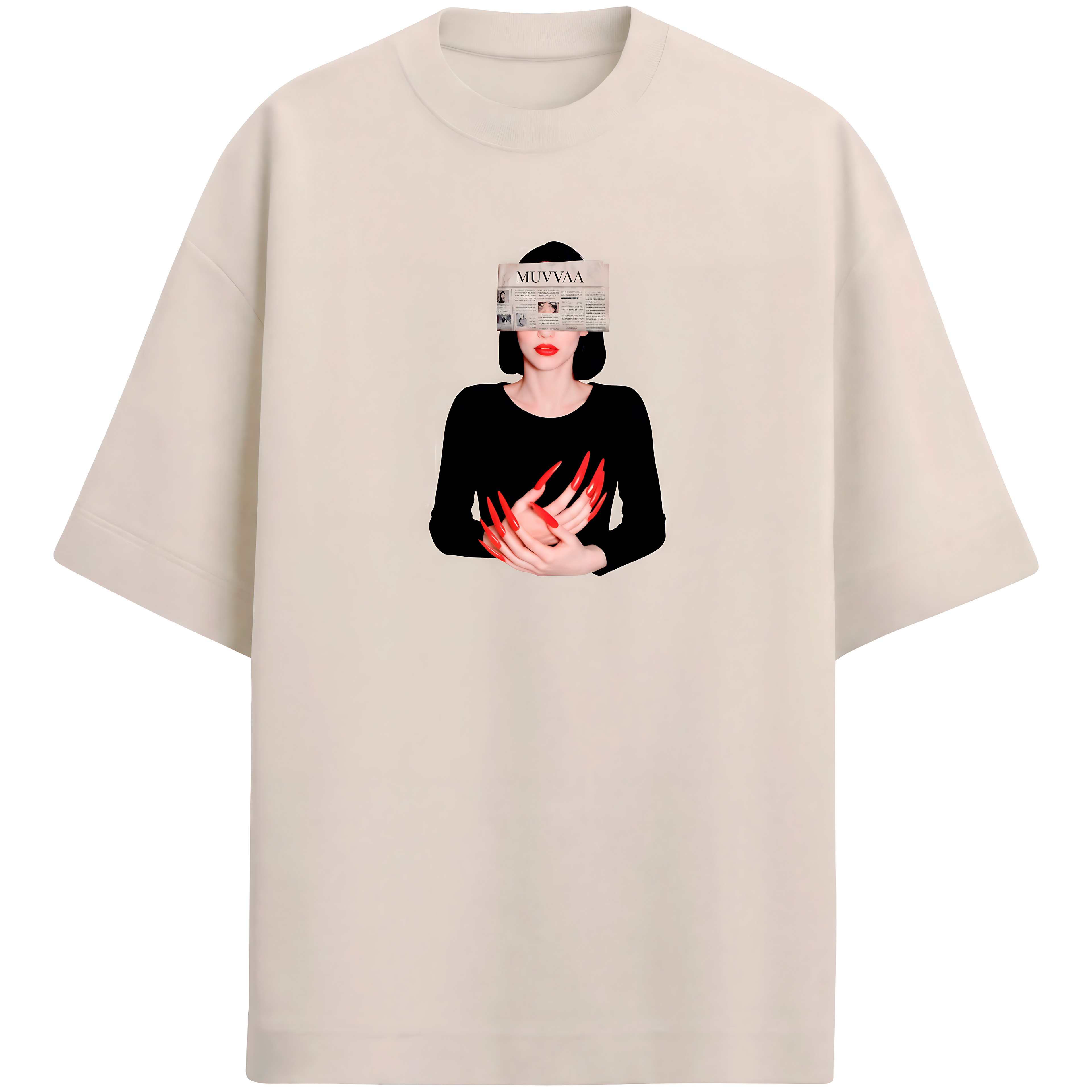 Camiseta Estampada Oversized Nails
