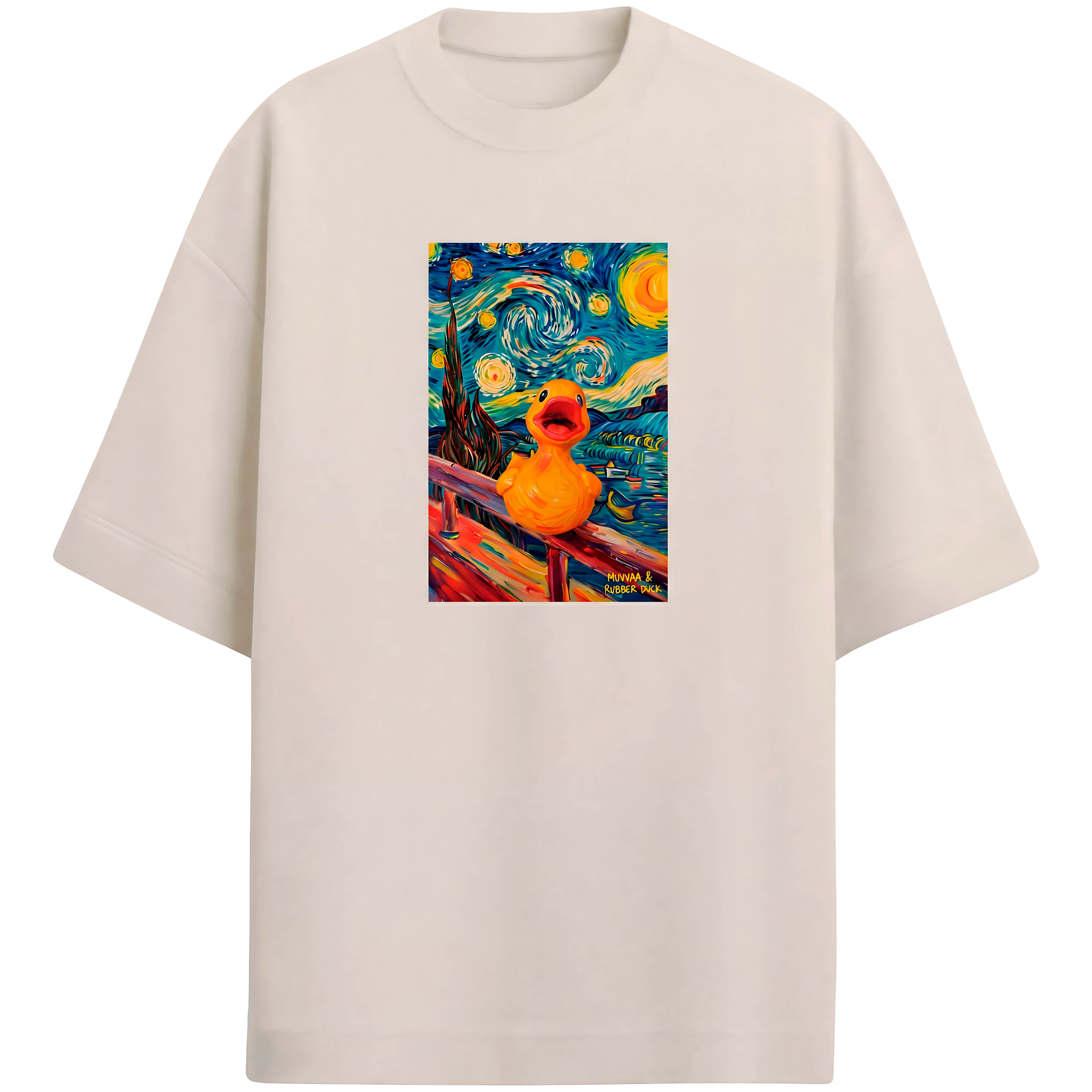 Camiseta Estampada Oversized MV & Rubber Duck - O Grito do Pato