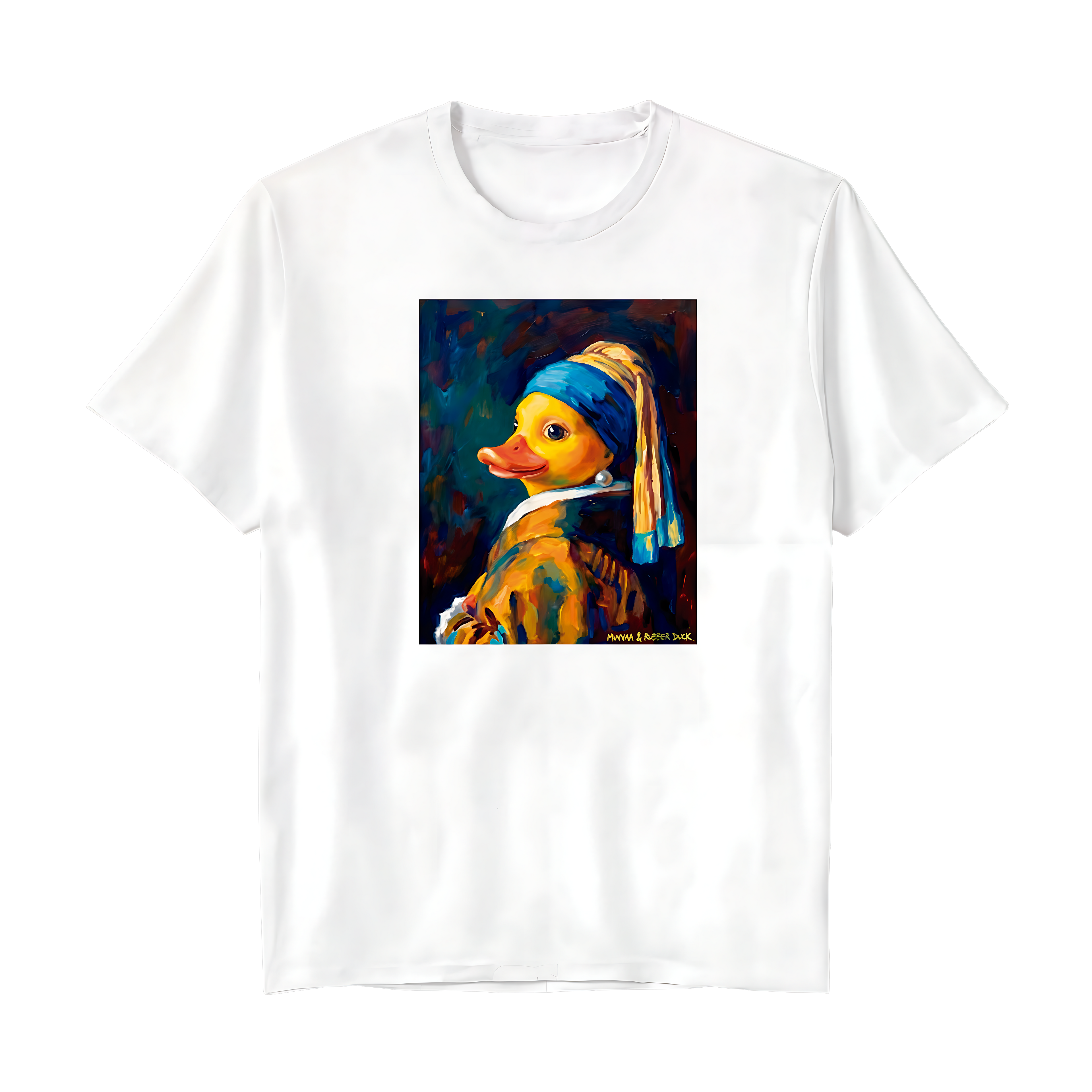 Camiseta Estampada MUVVAA & Rubber Duck - A Pata Com Brinco