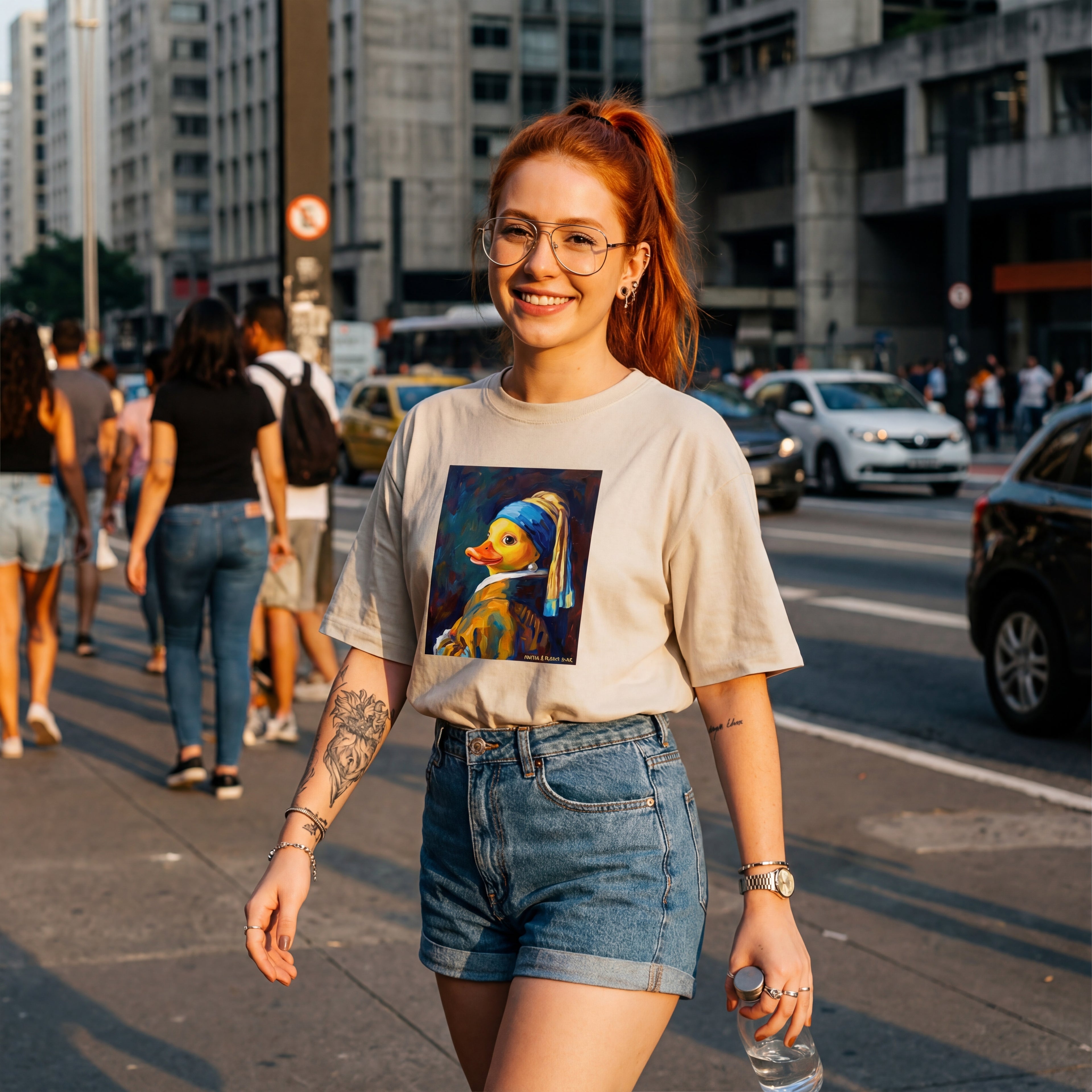 Camiseta Estampada Oversized MV & Rubber Duck - A Pata Com Brinco