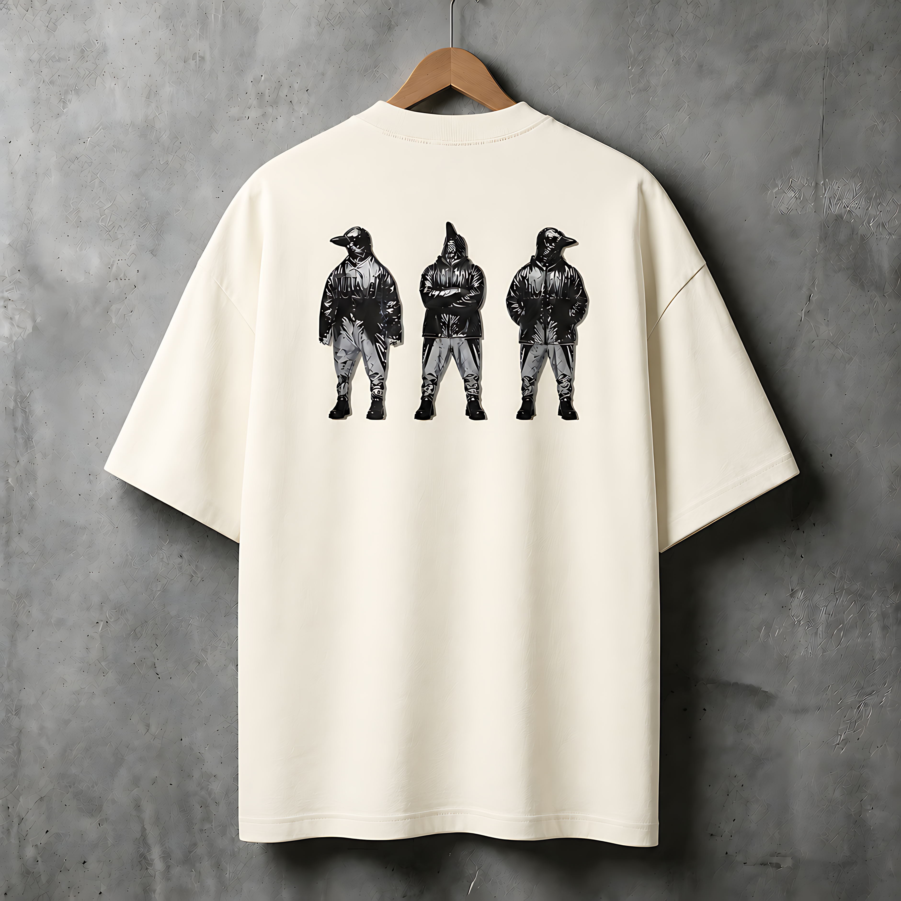 Camiseta Estampada Oversized Penguim